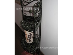 欧式铁艺三层书架 三脚架 置物架图2