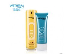温碧泉防晒霜套装正品女spf30美白隔离防水防紫外线敏感玥防晒然图3