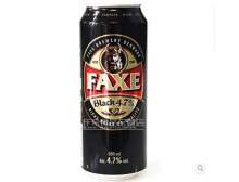 丹麦进口啤酒 法克 Faxe 听装4.7%黑啤酒 500ml