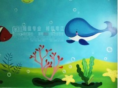 液体壁纸,硅藻泥背景墙3D画墙绘壁画幼儿园儿童乐园彩绘哪家好图1