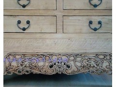 【宋氏家具】新中式仿古实木家具大衣柜/素色免漆雕花衣柜/立体图2