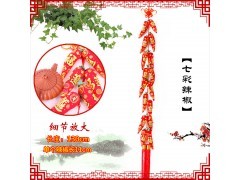印花福袋钱袋辣椒中国结挂件 中国风特色家居客厅春节装饰品包邮图2