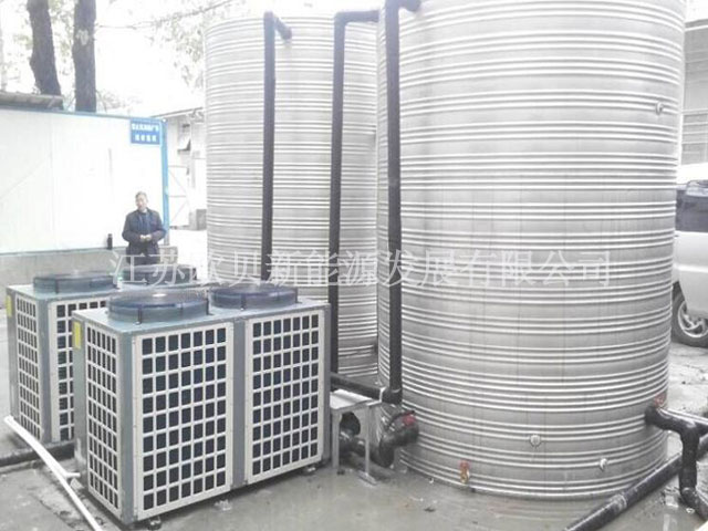 中铁建工南京工地20吨空气源热泵工程竣工