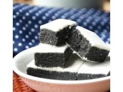 【伙拼】 好吃的糕点 早点 仁寿特产 张记精制黑芝麻糕200g 特产图2